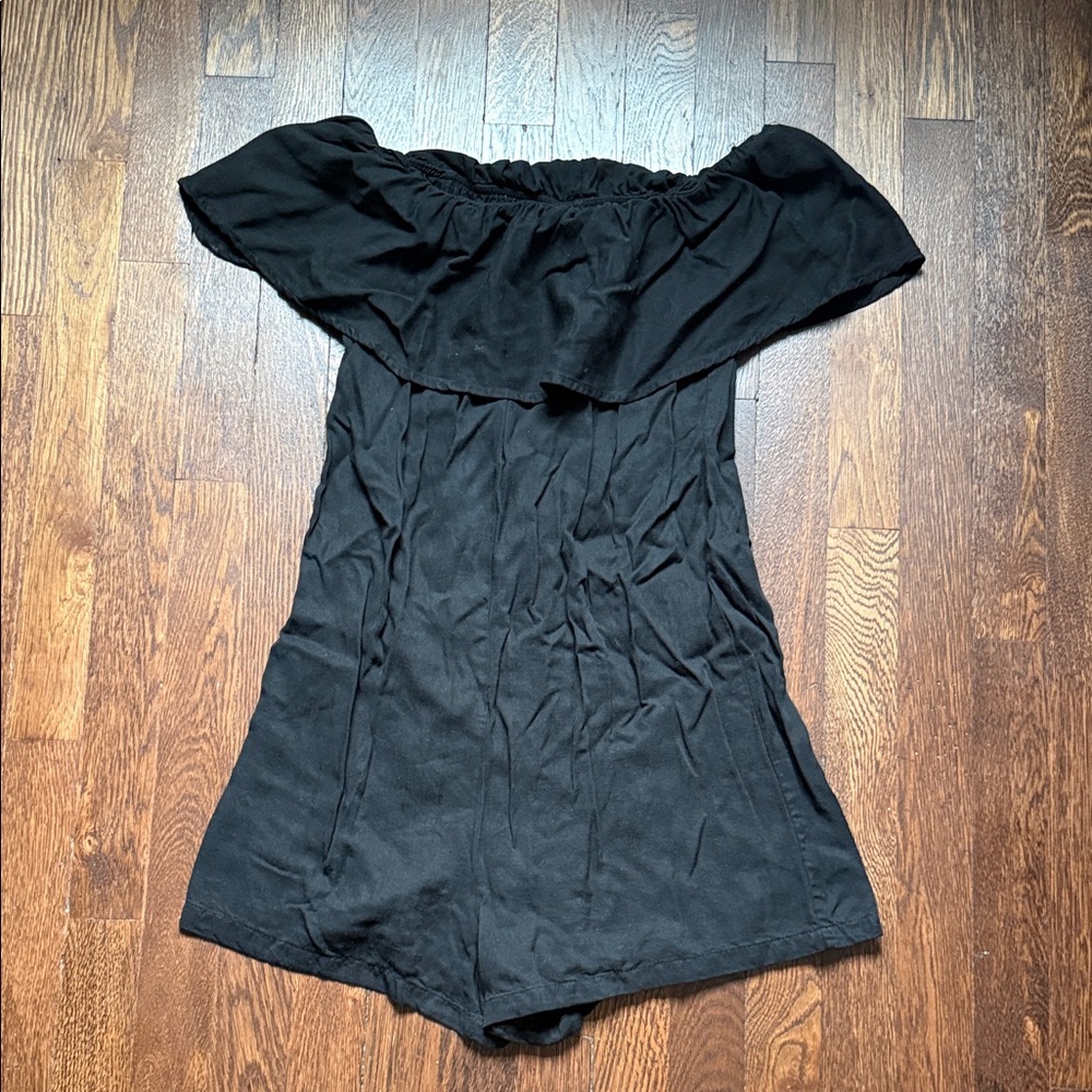 Zara Black Off-Shoulder romper